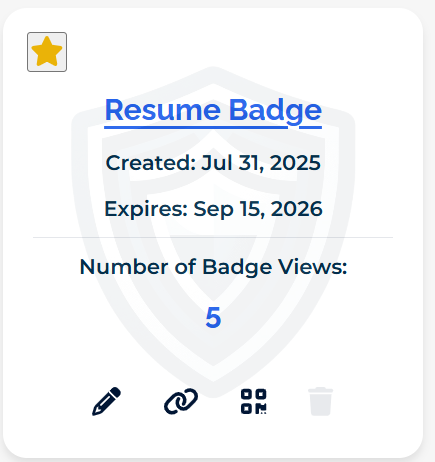 Step 2 - Build Your Verified Badge